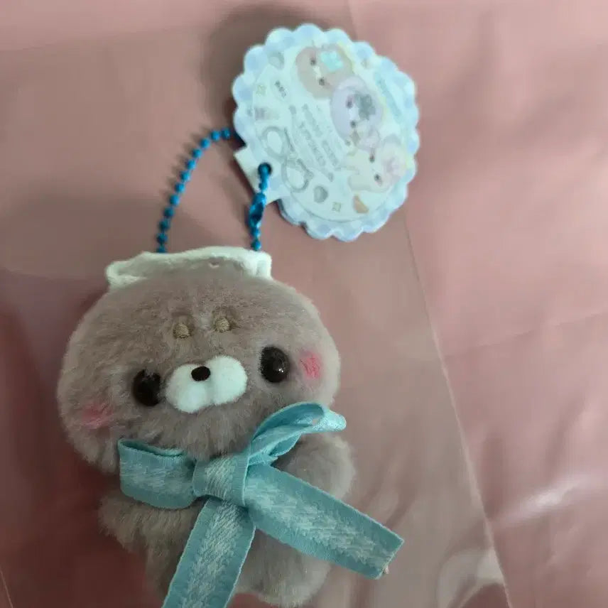 [BUNJANG] Sukkutotachisan Cafe Check Cocoa Keyring / 스쿳토타치상 콘카페 체크코코아 키링