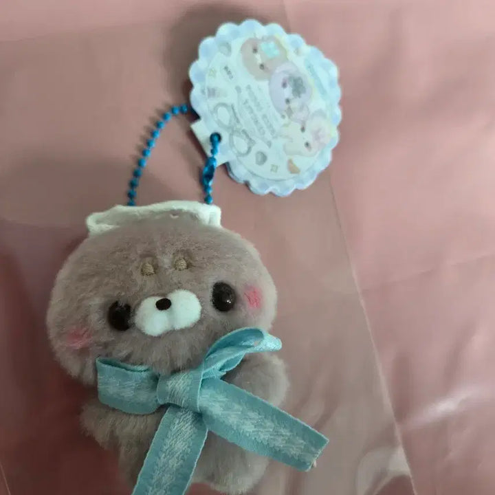 [BUNJANG] Sukkutotachisan Cafe Check Cocoa Keyring / 스쿳토타치상 콘카페 체크코코아 키링