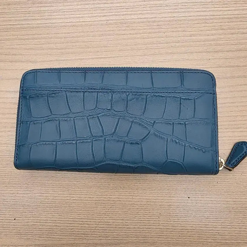[BUNJANG] Coach Croco Zipper Long Wallet / 코치 크로코 지퍼돌이 장지갑