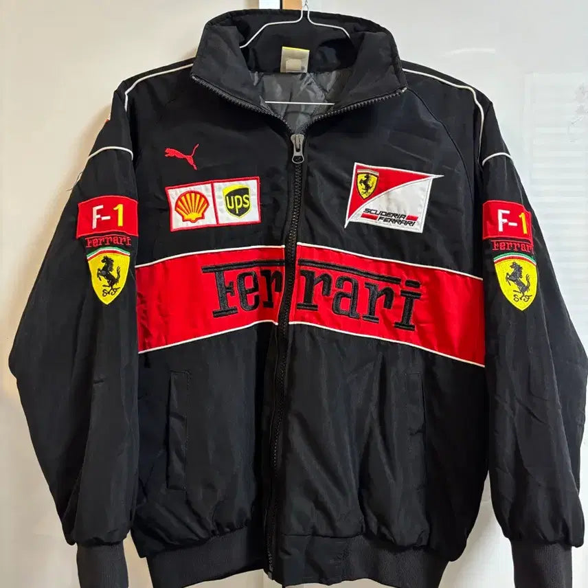 [BUNJANG] Ferrari F1 Racing Jacket Black / 페라리 F1 레이싱 자켓 블랙 판매해요