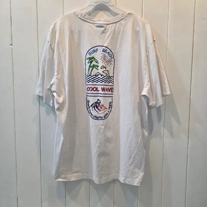 [BUNJANG] ZIOZIA White XXL Short Sleeve T-shirt / 반팔티 "ZIOZIA" 지오지아