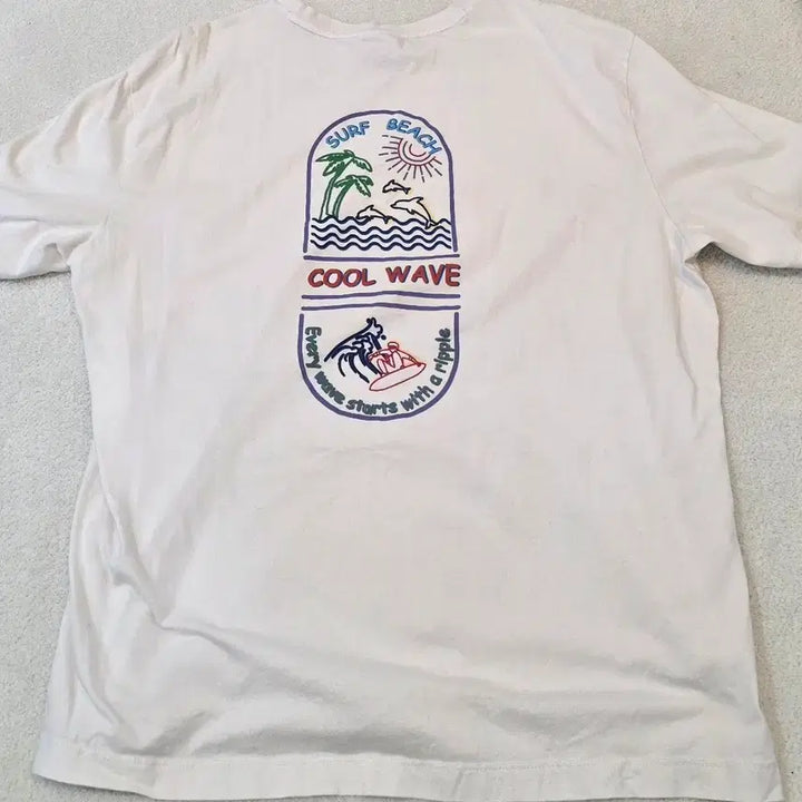 [BUNJANG] ZIOZIA White XXL Short Sleeve T-shirt / 반팔티 "ZIOZIA" 지오지아