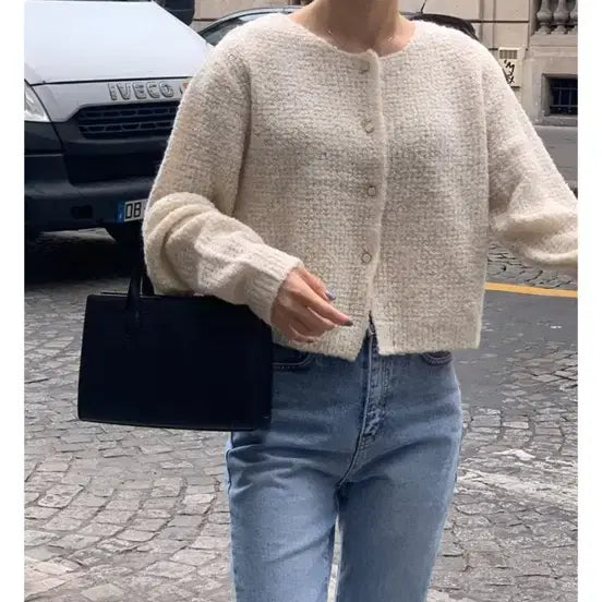 [BUNJANG] Marynround Lawson Button Cardigan / 메리어라운드 로슨 버튼 가디건 봉주르프로젝트