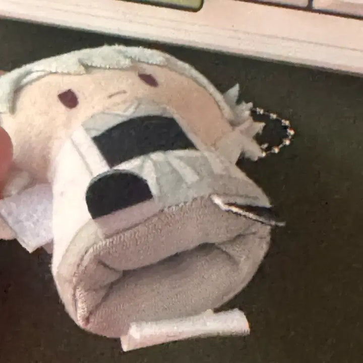 [BUNJANG] Gintama Gintoki White Yaksha Finger Puppet Keyring / 은혼 긴토키 백야차 파페라 손가락 인형 키링