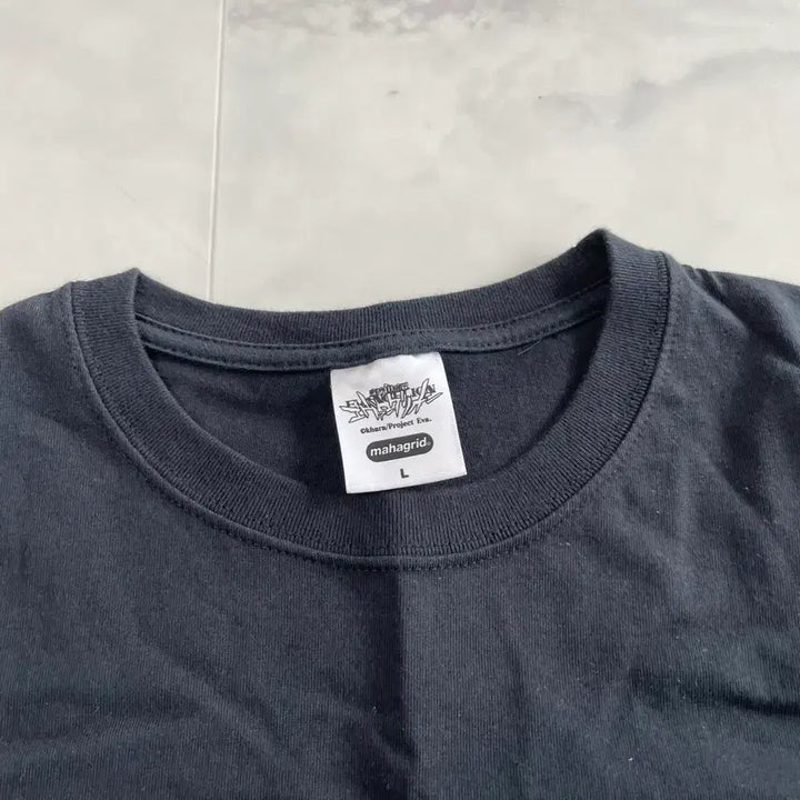 [SOLD OUT] 에반게리온 마하그리드 콜라보 반팔 티셔츠 블랙 L사이즈