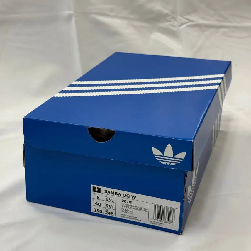 [BUNJANG] Adidas Samba OG Beige Cream White Sneakers (W250) / [새상품] 아디다스 삼바 OG 베이지 크림 화이트 w250