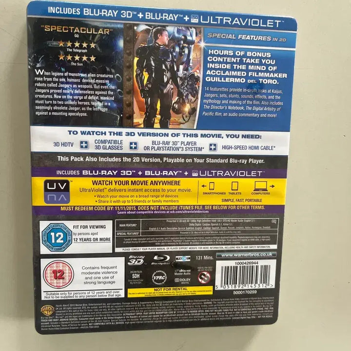 [BUNJANG] Pacific Rim 3D Blu-ray Steelbook / (미개봉)퍼시픽 림 3D 블루레이 스틸북