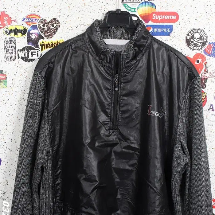 [BUNJANG] Lings Functional Windproof Half-Zip Knit GR (Men&