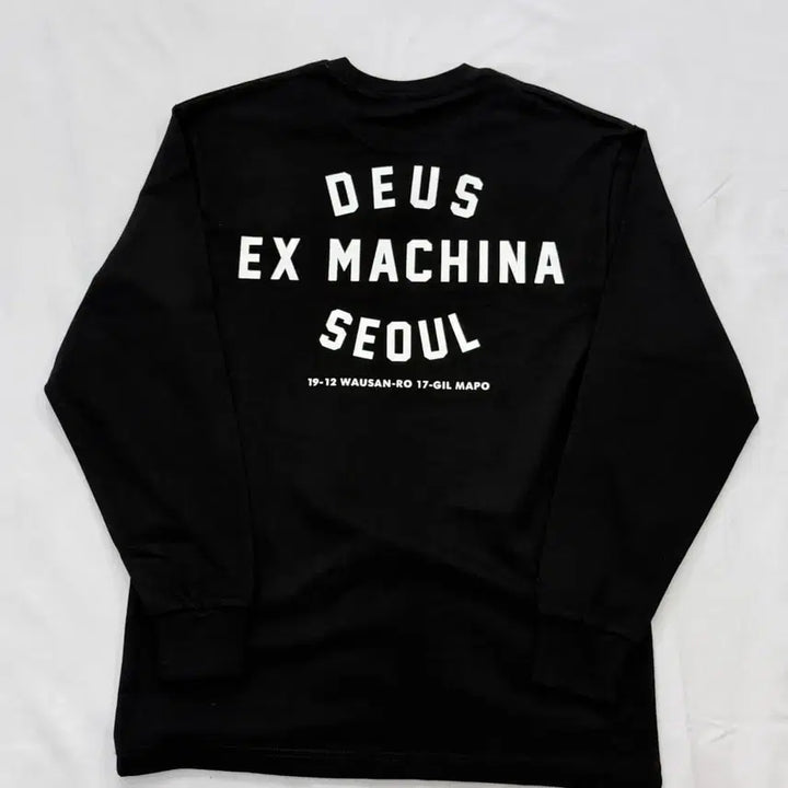 [BUNJANG] Deus Seoul College Long Sleeve T-shirt (Black, M) / [새상품]Deus데우스 서울 컬리지 긴팔 롱슬리브 티셔츠 블랙 M