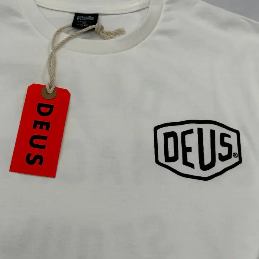 [BUNJANG] Deus Seoul College Long Sleeve White T-shirt / [새상품]Deus데우스 서울 컬리지 긴팔 롱슬리브 화이트 M
