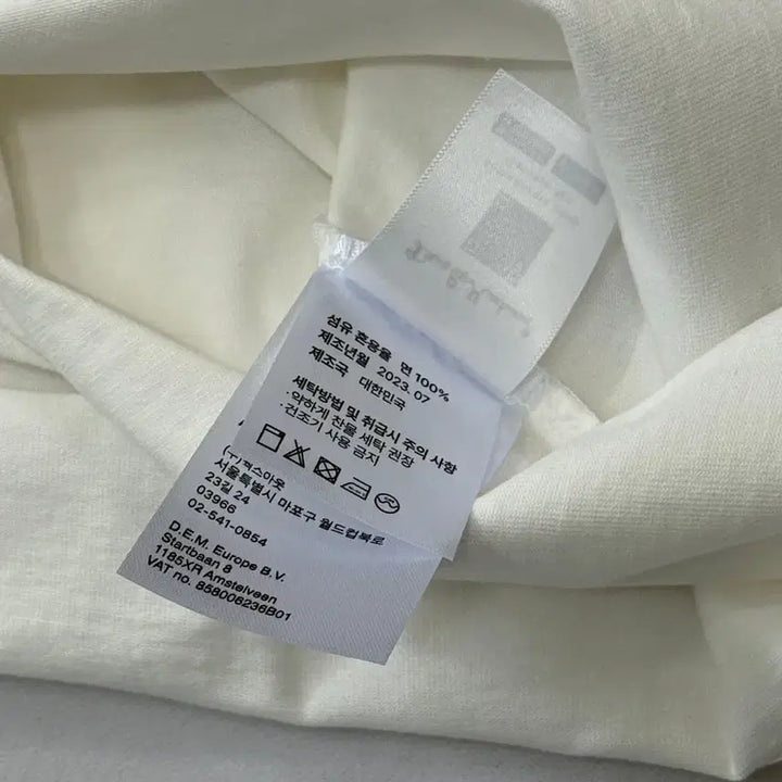 [BUNJANG] Deus Seoul College Long Sleeve White T-shirt / [새상품]Deus데우스 서울 컬리지 긴팔 롱슬리브 화이트 M