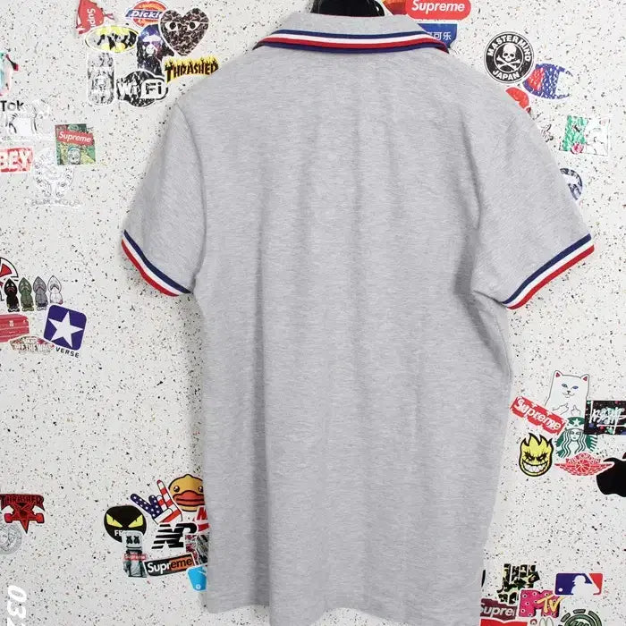 [BUNJANG] Hazzys Logo Tri-Stripe Short Sleeve Polo Shirt / 남성95 / 헤지스 로고 삼선 반팔카라티GR 28-17