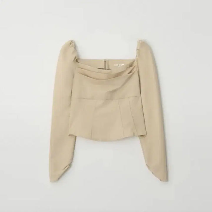 [BUNJANG] Zenio Clean Square Blouse Beige M / 제니오 클린스퀘어 블라우스 베이지m