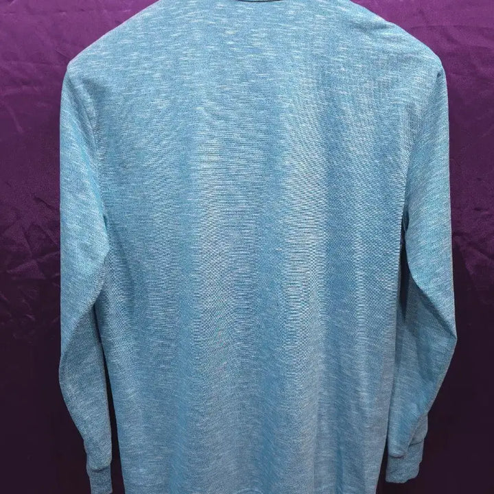 [BUNJANG] Crocodile Space Dye Collar Long Sleeve T-shirt (Size 105) / 크로커다일 스페이스다이 카라 긴팔티 105