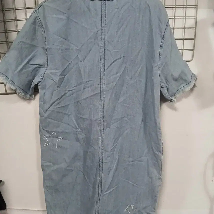 [BUNJANG] SHISMISS Star Denim Short Sleeve Dress / 새상품 SHISMISS 별 데님 반팔 원피스95