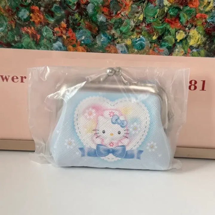 [BUNJANG] Hello Kitty Gamaguchi Clasp Coin Purse with Keyring / [새생품] 일본 헬로키티 가마구치 똑딱이 동전지갑 키링