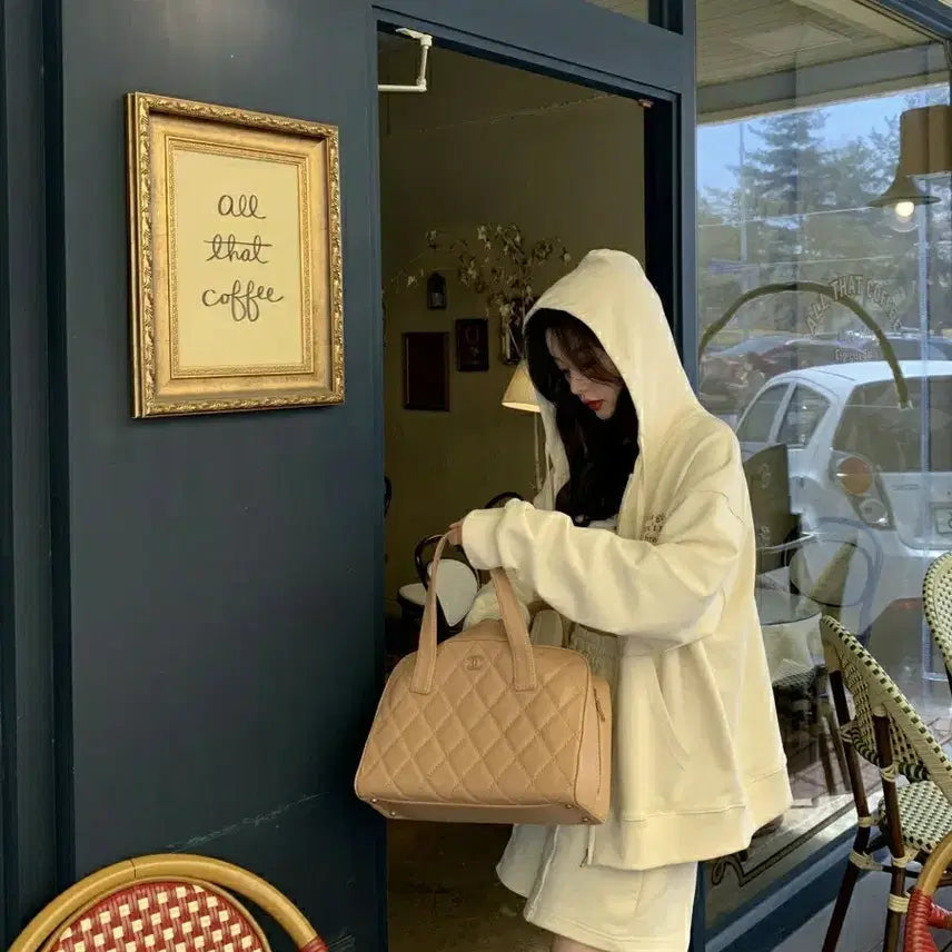 [BUNJANG] Seo Cookie Hooded Zip-up Set / 서쿠키  후드집업 셋업