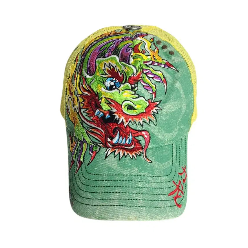 [BUNJANG] BullseyeTattoos Dragon Embroidered Mesh Cap / Bullseyetattoos) 00&