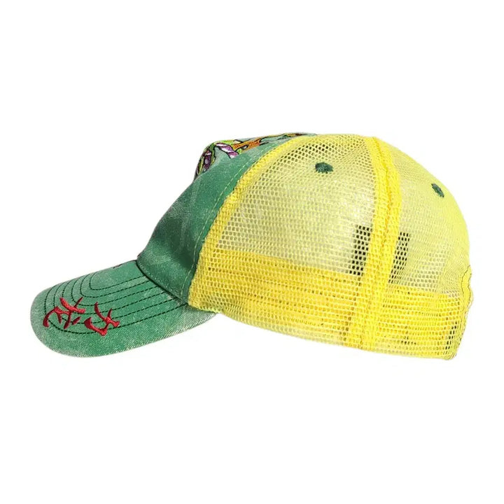 [BUNJANG] BullseyeTattoos Dragon Embroidered Mesh Cap / Bullseyetattoos) 00&