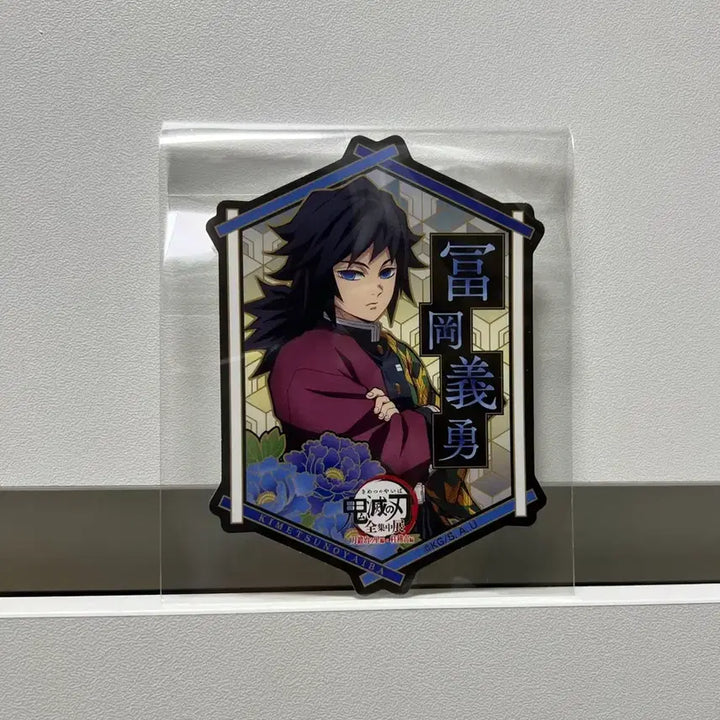 [BUNJANG] Demon Slayer: Kimetsu no Yaiba Giyu Tomioka Sticker Goods Flake Seal / 귀멸의 칼날 (토미오카 기유) 스티커 굿즈 플레이크 씰