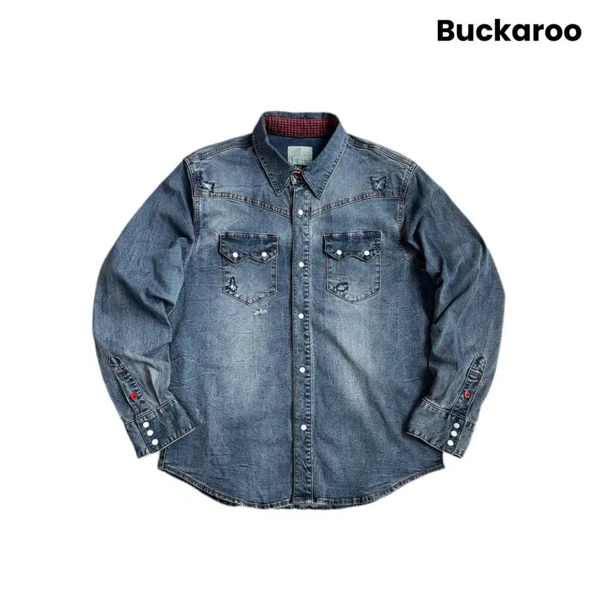 [BUNJANG] Buckaroo Western Two-Pocket Denim Shirt / 버커루 웨스턴 투포켓 데님 셔츠
