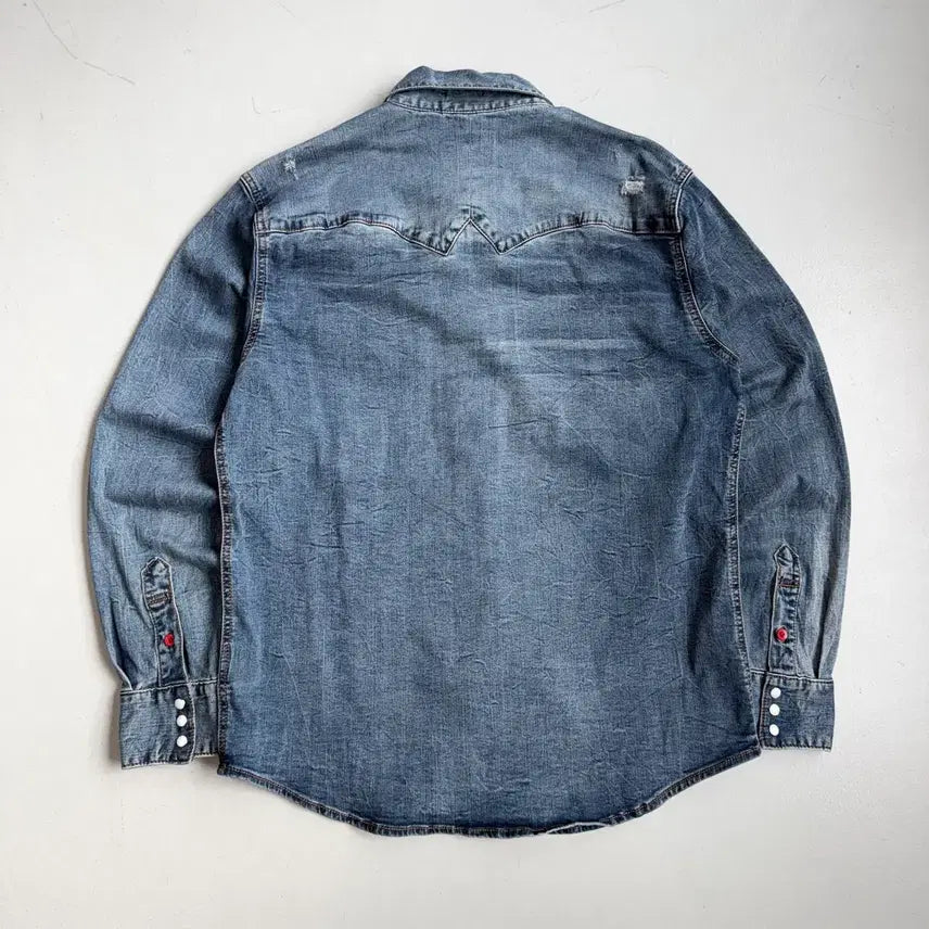 [BUNJANG] Buckaroo Western Two-Pocket Denim Shirt / 버커루 웨스턴 투포켓 데님 셔츠