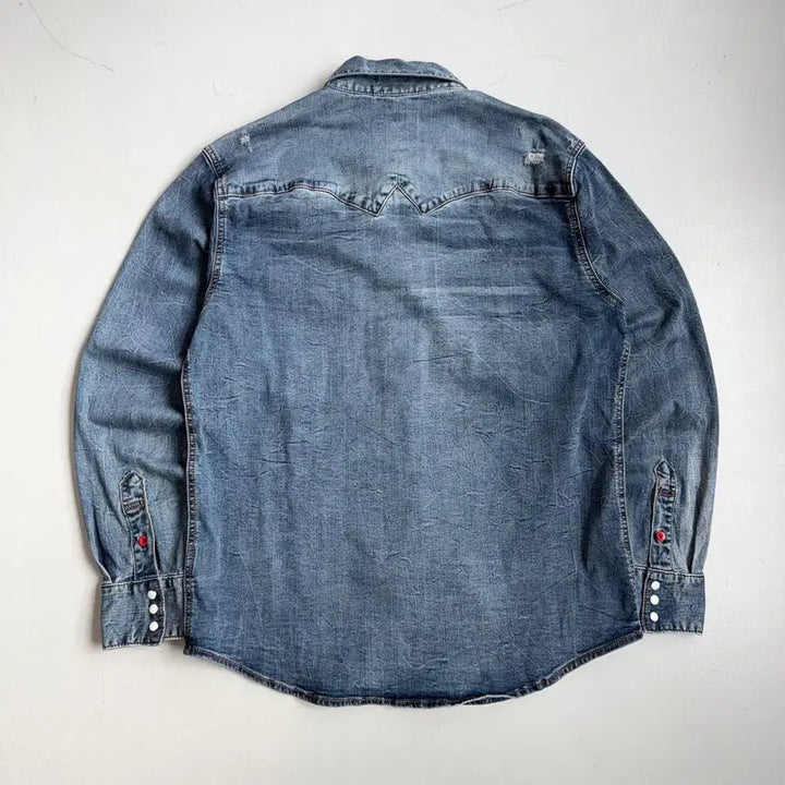 [BUNJANG] Buckaroo Western Two-Pocket Denim Shirt / 버커루 웨스턴 투포켓 데님 셔츠