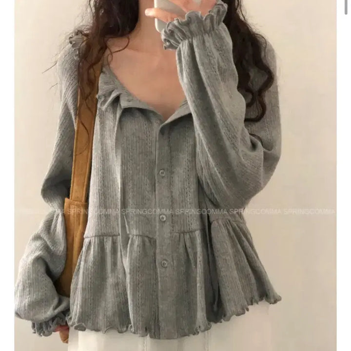[BUNJANG] Springcomma Gray Cardigan / 스프링콤마 가디건 그레이