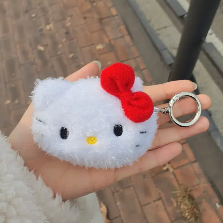 [BUNJANG] Hello Kitty Mini Plush Pouch Keychain / 헬로키티 미니 봉제 파우치 키링