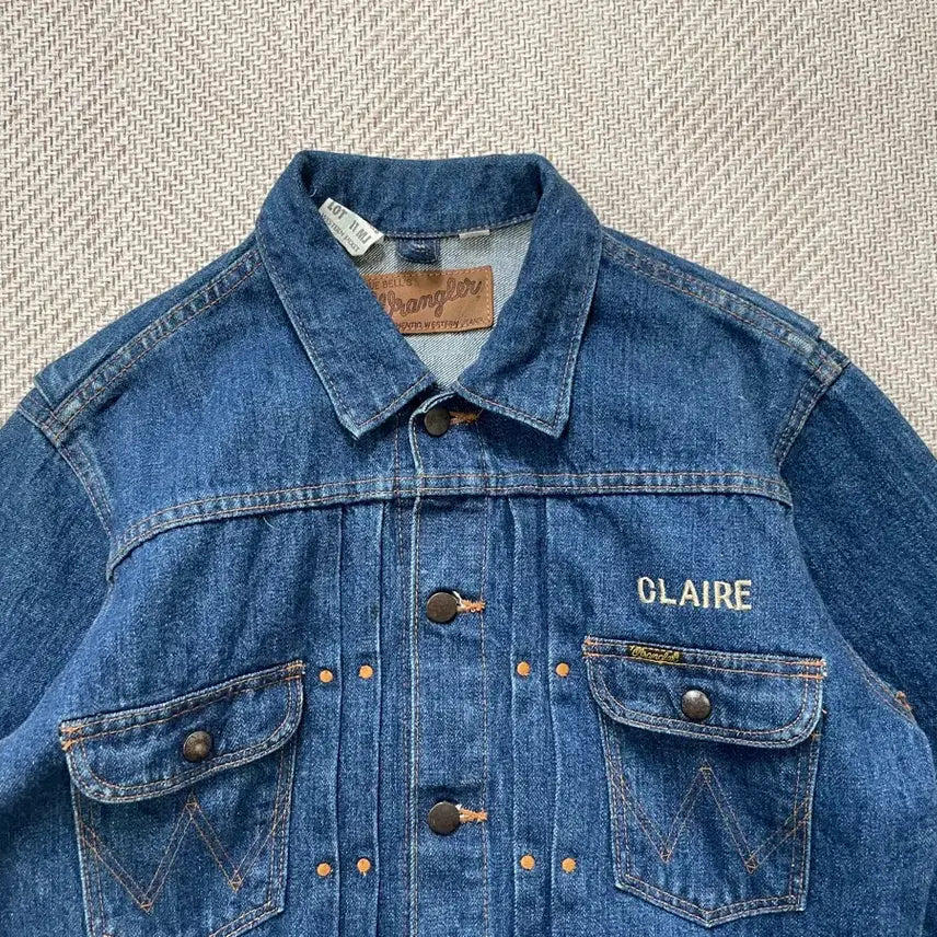 [BUNJANG] Wrangler M649 Western Denim Jacket / 랭글러 M649 웨스턴 horse oack riders 데님자켓