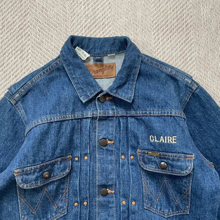 [BUNJANG] Wrangler M649 Western Denim Jacket / 랭글러 M649 웨스턴 horse oack riders 데님자켓