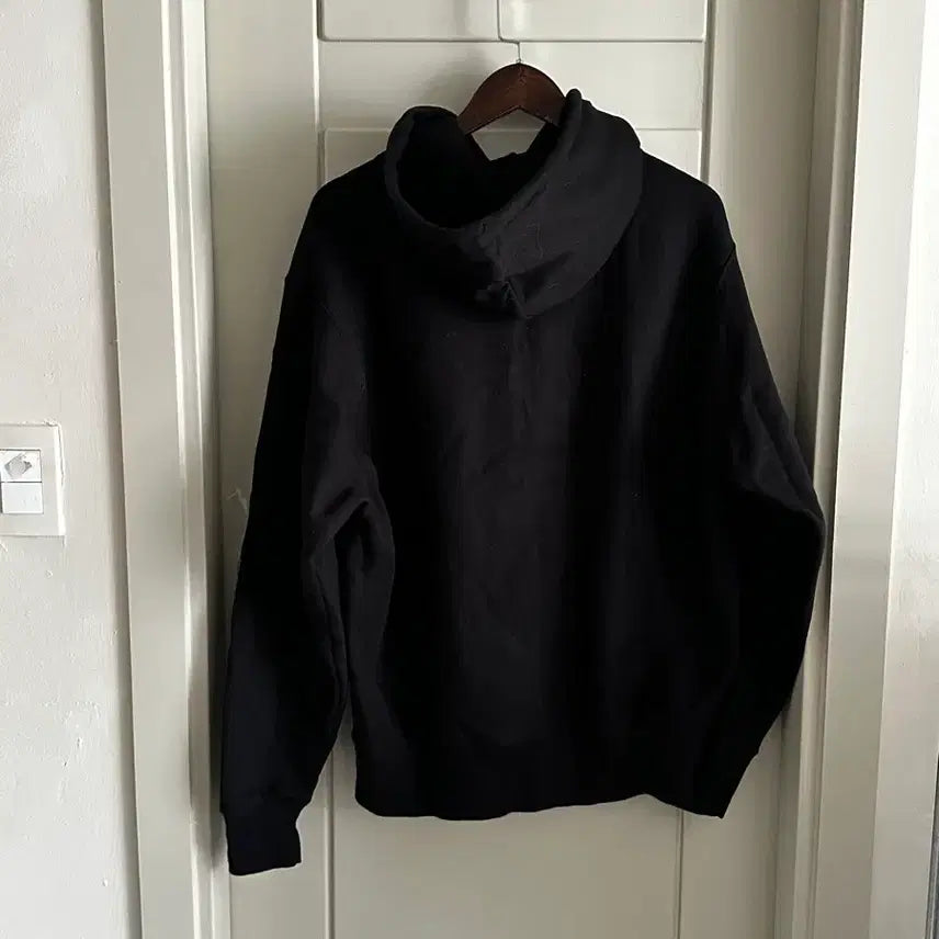 [BUNJANG] Champion Reverse Weave Black Mini Logo Hoodie / Champion Reverse Weave 블랙 미니로고 후드