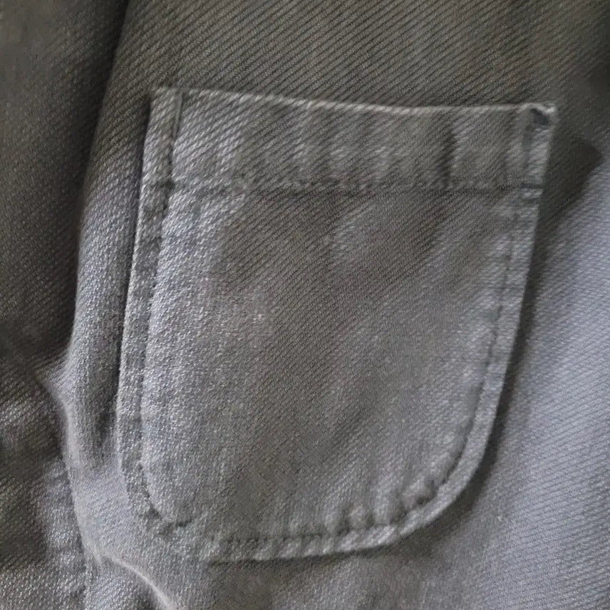 [BUNJANG] Woolrich Navy Cotton Blend Safari Jacket / 울리치 네이비 면 혼방 네이비 사파리 자켓 M 사이즈