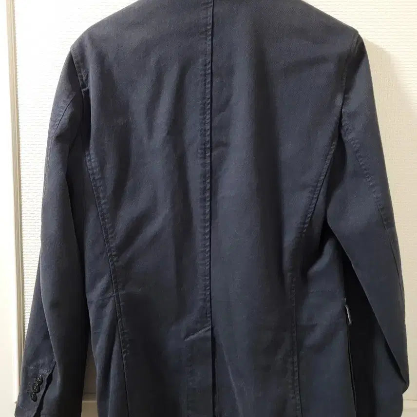 [BUNJANG] Woolrich Navy Cotton Blend Safari Jacket / 울리치 네이비 면 혼방 네이비 사파리 자켓 M 사이즈