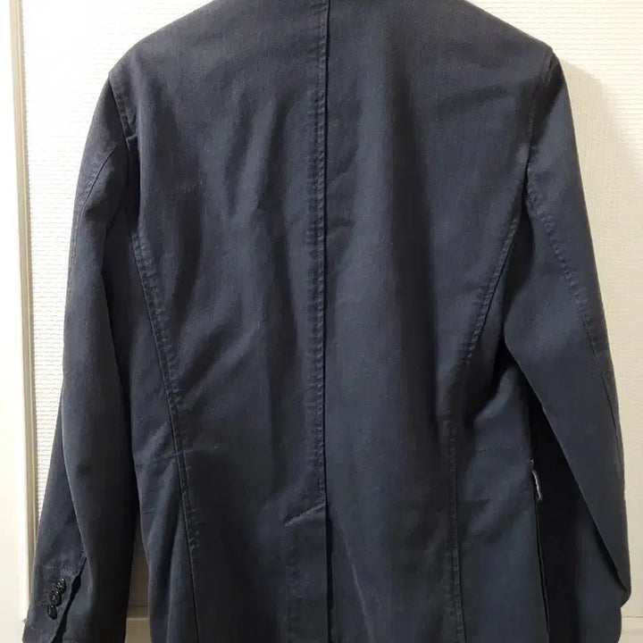 [BUNJANG] Woolrich Navy Cotton Blend Safari Jacket / 울리치 네이비 면 혼방 네이비 사파리 자켓 M 사이즈