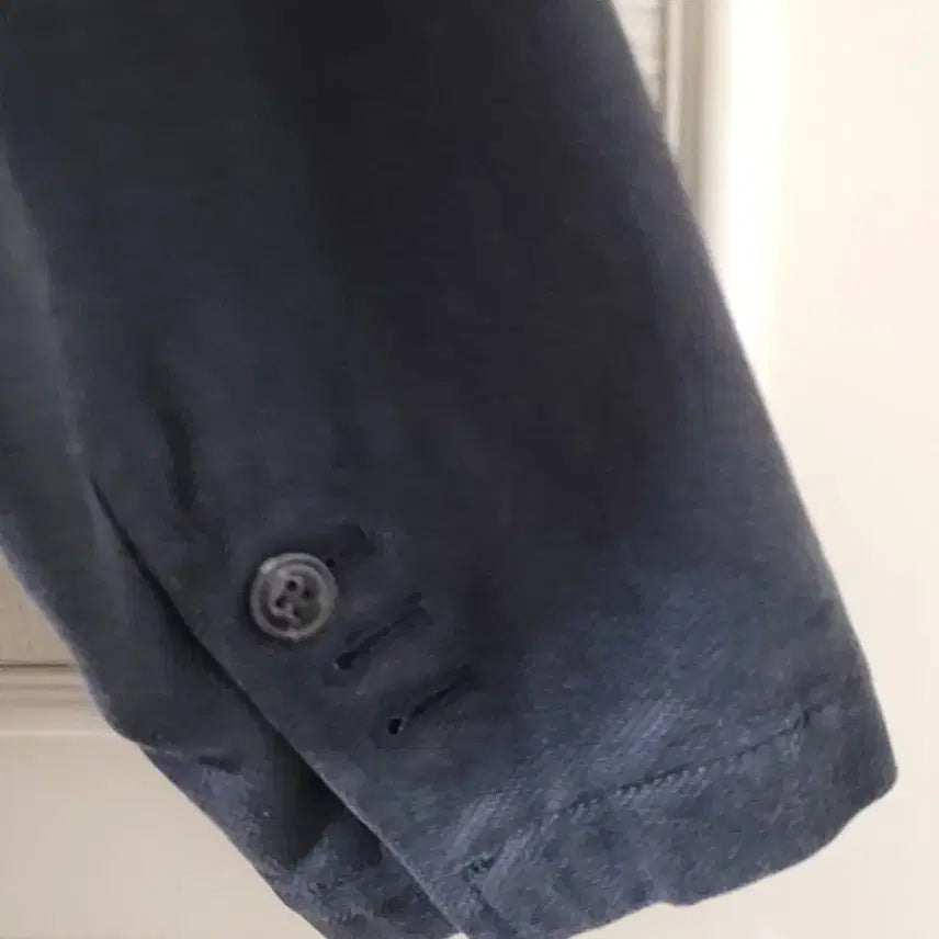 [BUNJANG] Woolrich Navy Cotton Blend Safari Jacket / 울리치 네이비 면 혼방 네이비 사파리 자켓 M 사이즈