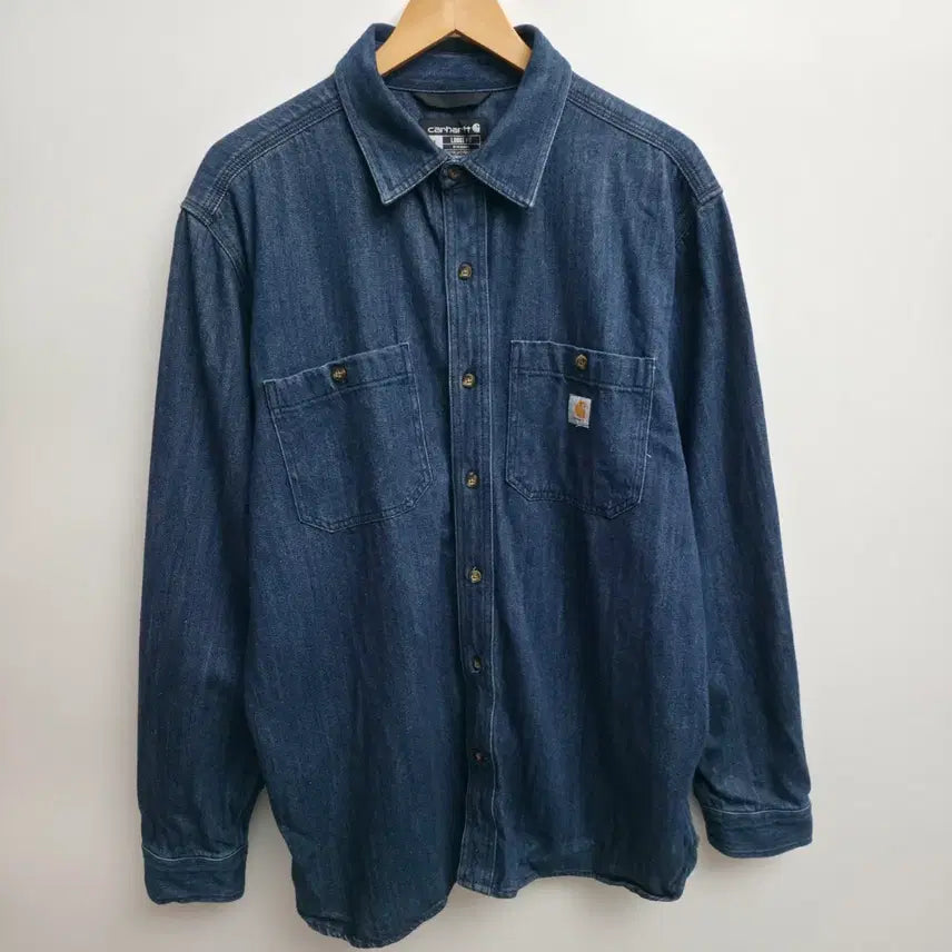 [BUNJANG] Carhartt Denim Shirt / [L] 칼하트 데님 셔츠