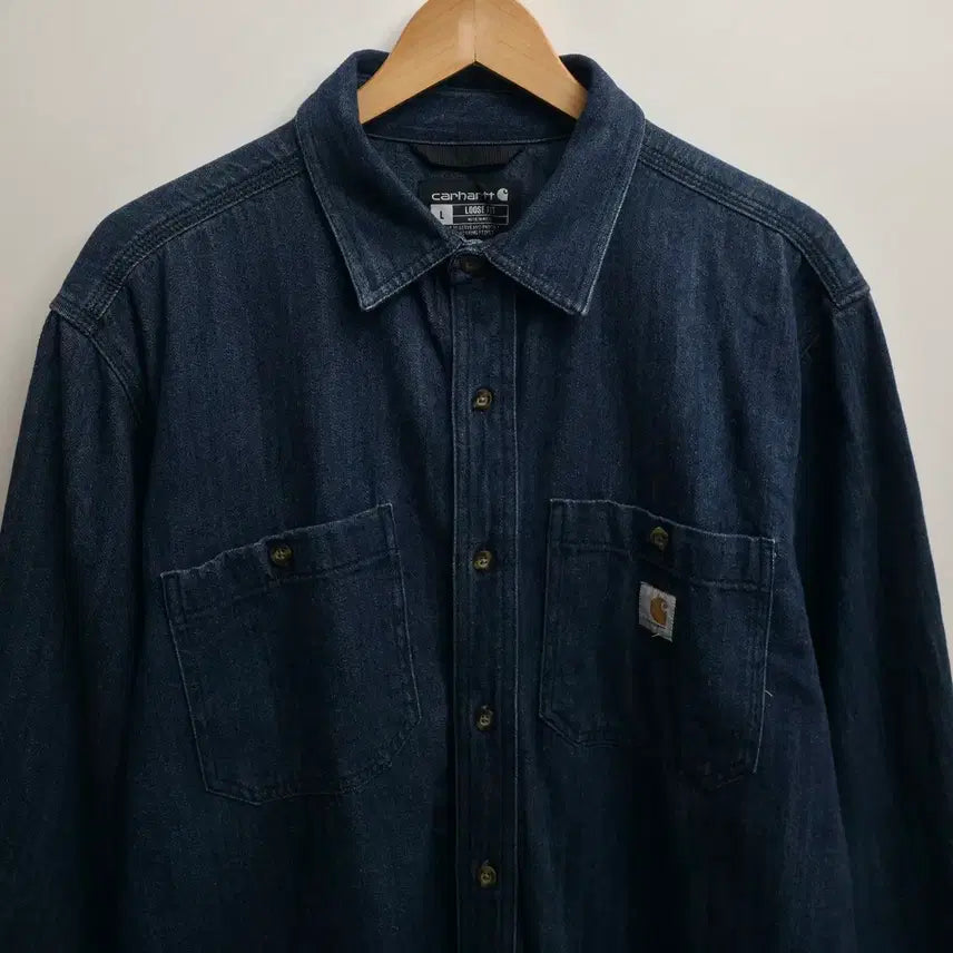 [BUNJANG] Carhartt Denim Shirt / [L] 칼하트 데님 셔츠