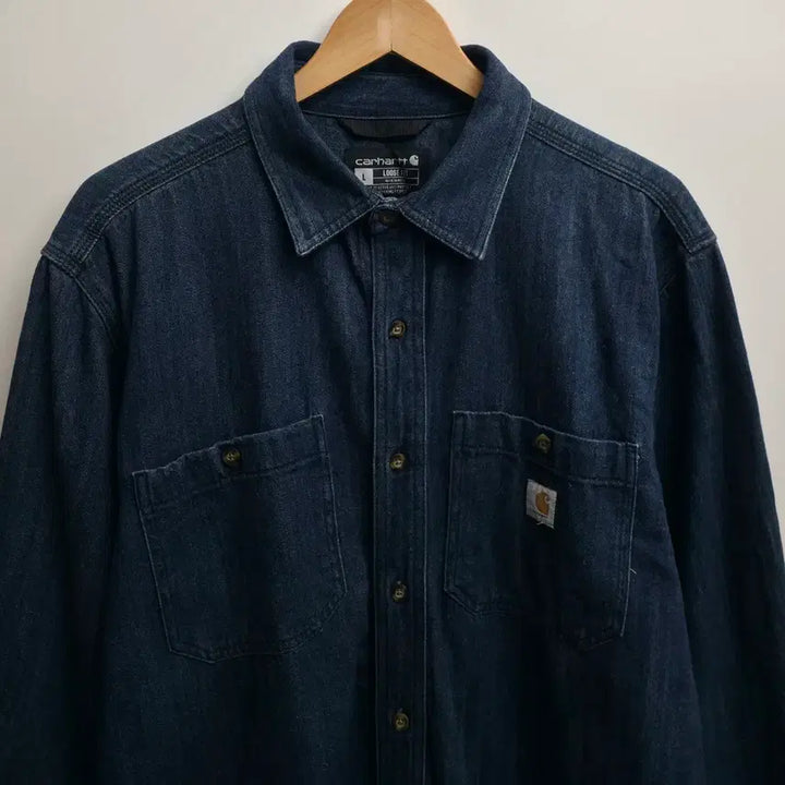 [BUNJANG] Carhartt Denim Shirt / [L] 칼하트 데님 셔츠
