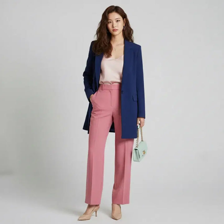 [BUNJANG] MIXXO Navy Basic Coat / [새상품급] 미쏘 MIXXO 네이비 기본 코트