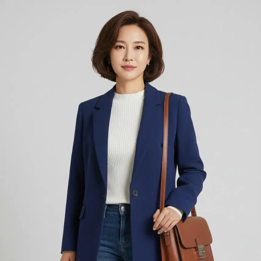 [BUNJANG] MIXXO Navy Basic Coat / [새상품급] 미쏘 MIXXO 네이비 기본 코트