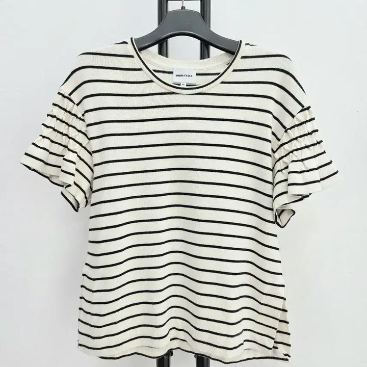 [BUNJANG] BIMBY LOLA Striped Short Sleeve T-shirt / 정품 빔바이롤라 BIMBY LOLA 면 100% 스트라이프 반팔 티셔츠