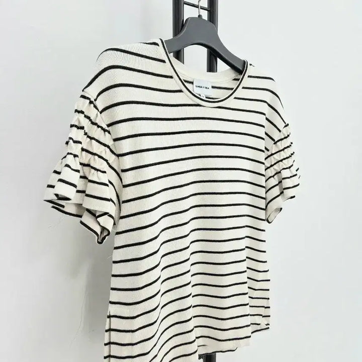 [BUNJANG] BIMBY LOLA Striped Short Sleeve T-shirt / 정품 빔바이롤라 BIMBY LOLA 면 100% 스트라이프 반팔 티셔츠