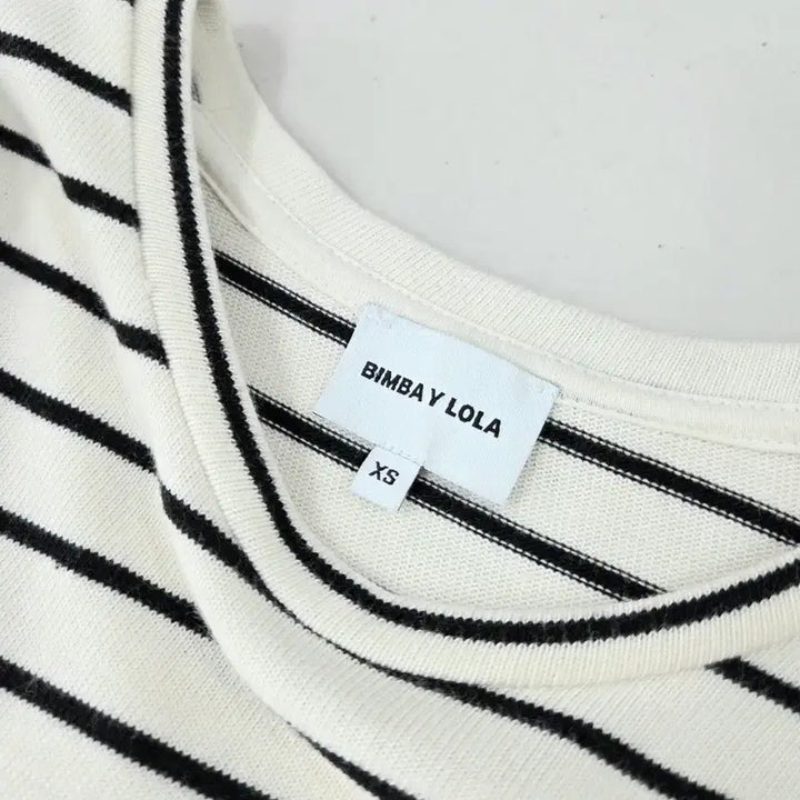 [BUNJANG] BIMBY LOLA Striped Short Sleeve T-shirt / 정품 빔바이롤라 BIMBY LOLA 면 100% 스트라이프 반팔 티셔츠