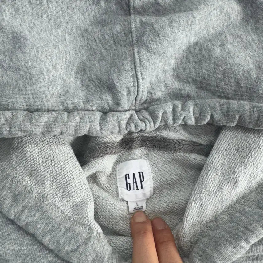 [SOLD OUT] Gap 갭 네이비 로고 그레이 후드티