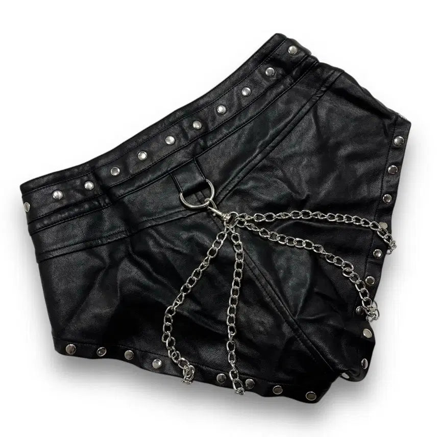 [BUNJANG] Dolls Kill Punk Studded Hot Pants / Dolls Kill Punk Chain studded hot pants