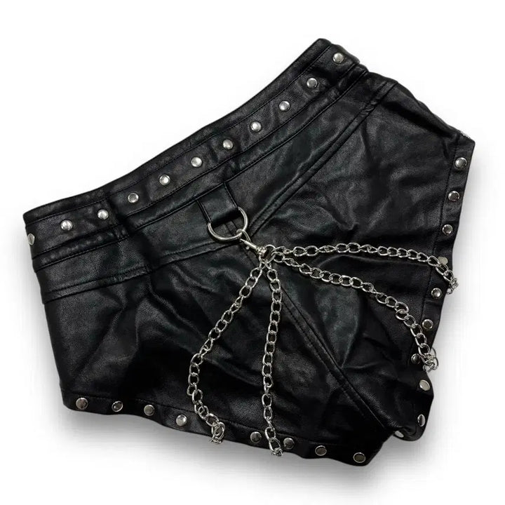[BUNJANG] Dolls Kill Punk Studded Hot Pants / Dolls Kill Punk Chain studded hot pants
