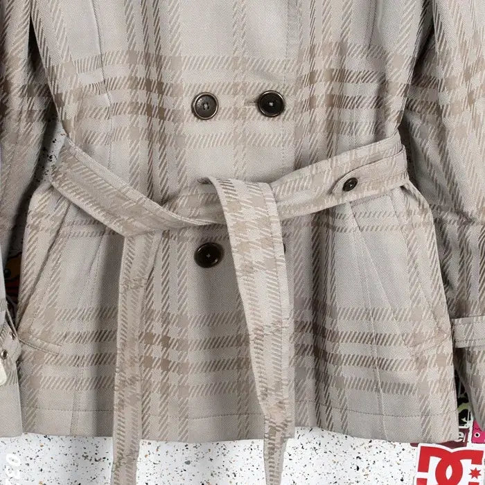 [BUNJANG] Beanpole Floral Check Pattern Short Coat / 여성100/ 빈폴 플로럴 체크패턴 숏코트