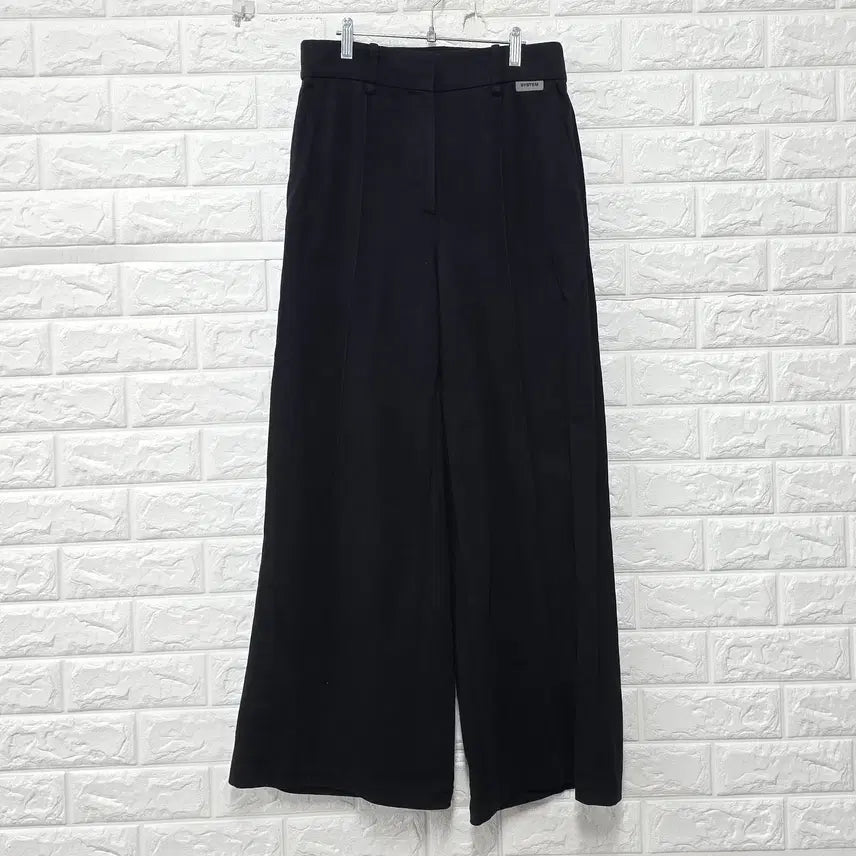 [BUNJANG] System 28-inch Wide Fit Black Cotton Pants / 28인치 23s 한섬 시스템 와이드핏 블랙 면바지 C552
