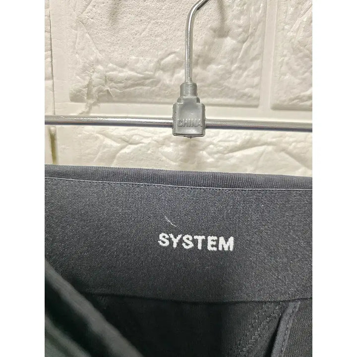 [BUNJANG] System 28-inch Wide Fit Black Cotton Pants / 28인치 23s 한섬 시스템 와이드핏 블랙 면바지 C552